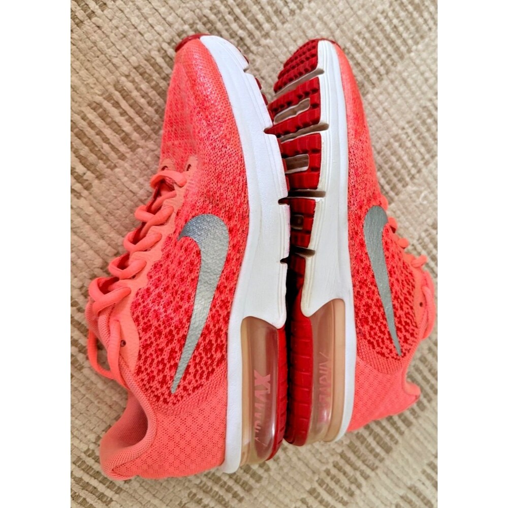 Nike 869994-600 Kids 6Y Air Max Sequent 2 Bright Crimson Mesh Running Shoes - Picture 11 of 13